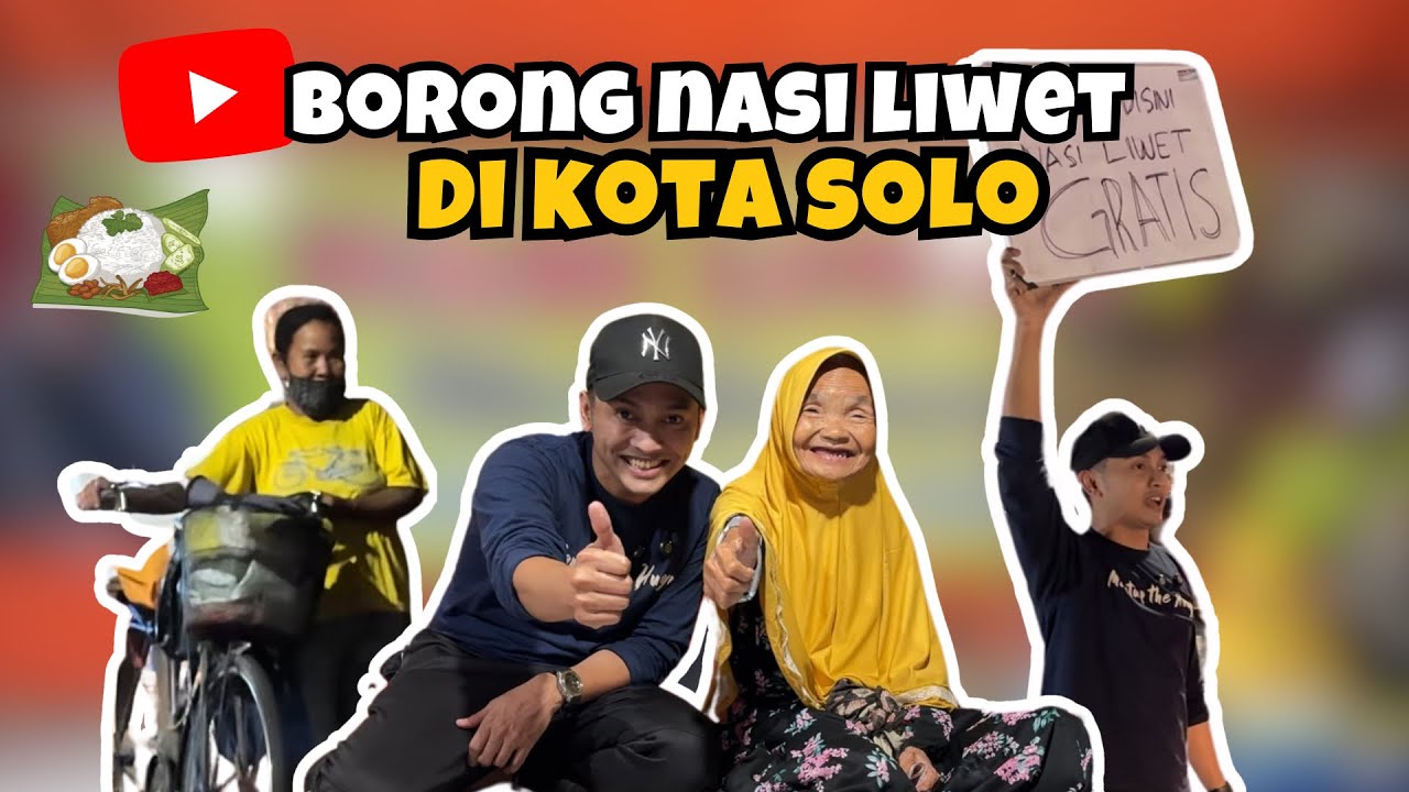 BORONG DAN MAKAN BARENG NASI LIWET MBAH SUMINEM 70 TAHUN ‼️ DI  KOTA SOLO