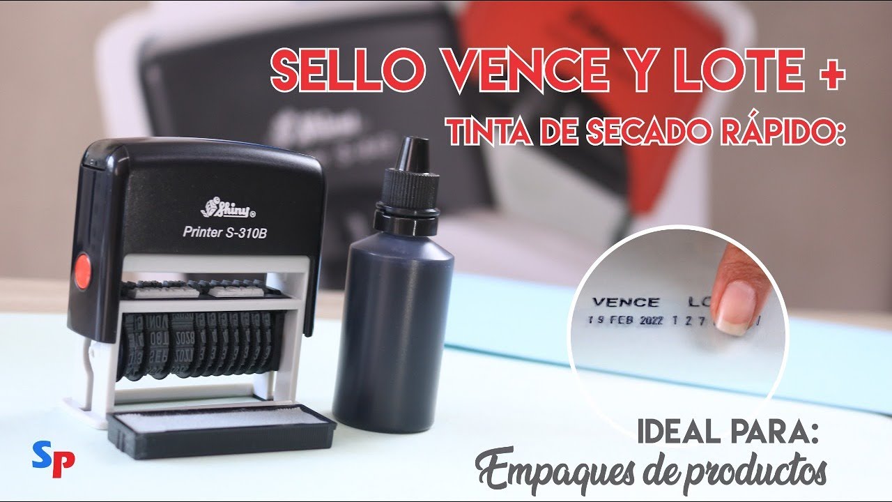 ✔ #Sello Codificador Vence y Lote S-310B 👌  |TUTORIAL |