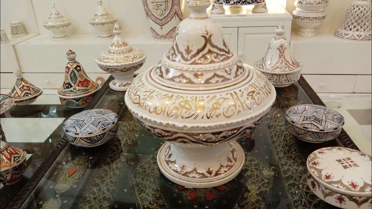 سر من رأى جواهر من الخزف وماء الذهب بمتحف السرغيني يستقبلك في باب أسفي0666166607