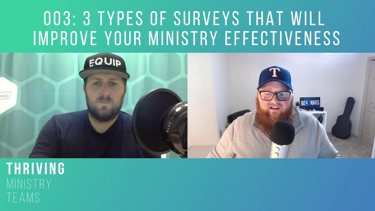 3 Types of Surveys That Will Improve Your Ministry Effectiveness | Thriving Ministry Teams Podcast