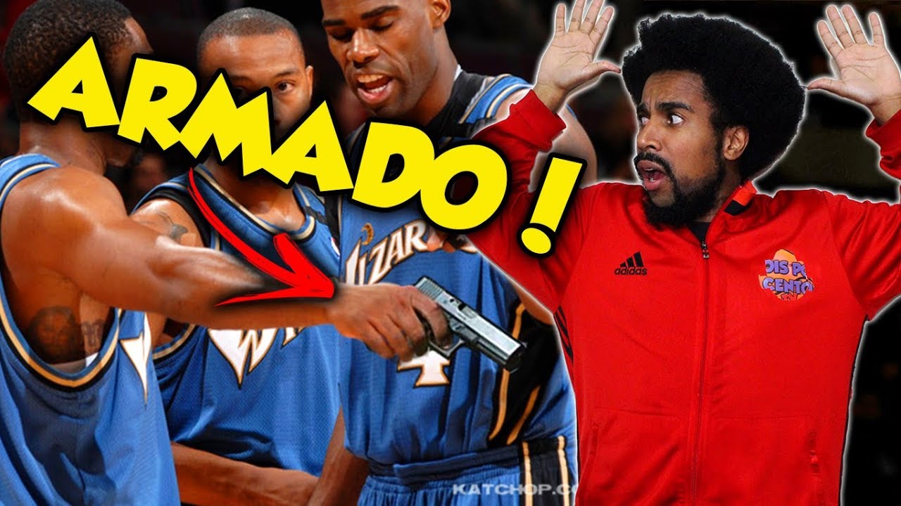 O DIA EM QUE UM JOGADOR DA NBA LEVOU 4 ARMAS PARA O JOGO!