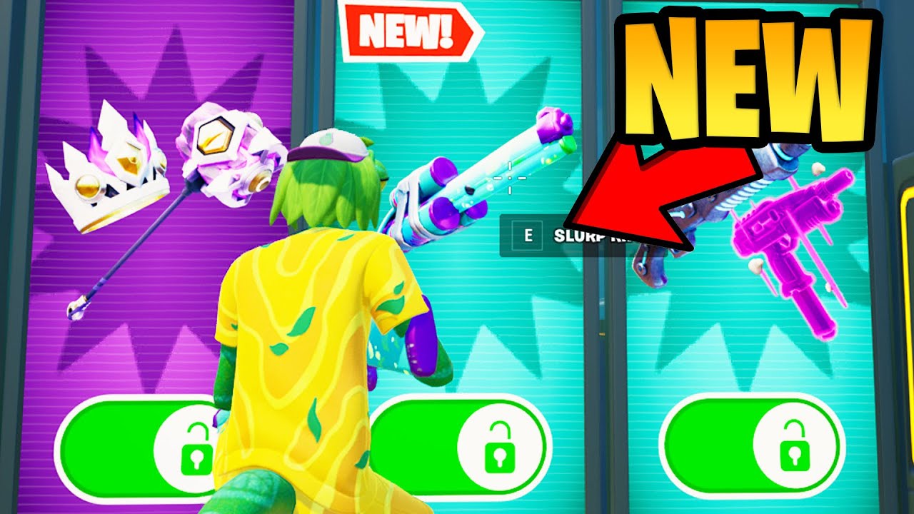 How to Get NEW Slurp Rifle in 1vs1 with every gun Fortnite