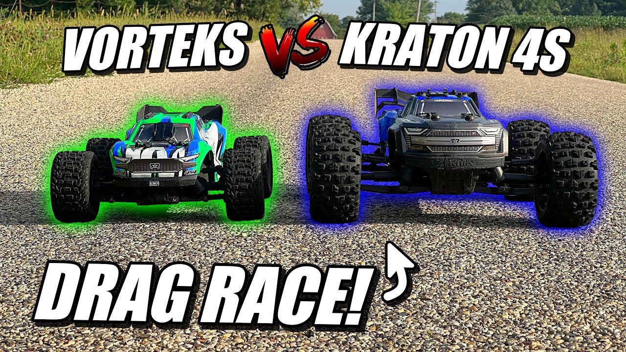 ARRMA VORTEKS vs KRATON 4S V2 DRAG RACE!
