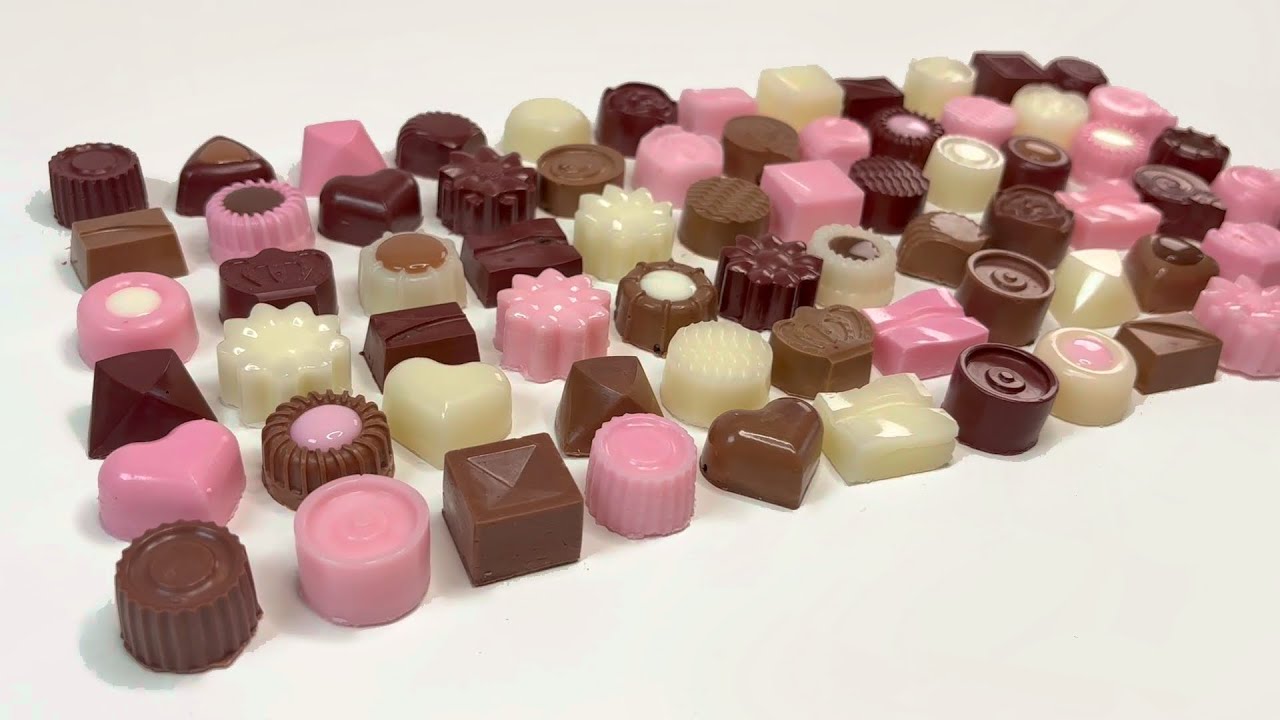 【ASMR】バレンタインのボンボンショコラスライム🍫 Valentine's Day crunchy bonbon chocolate slime😋