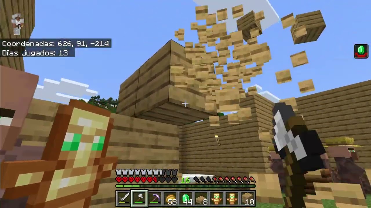 minecraft tratando de encontrar un puesto de pilager
