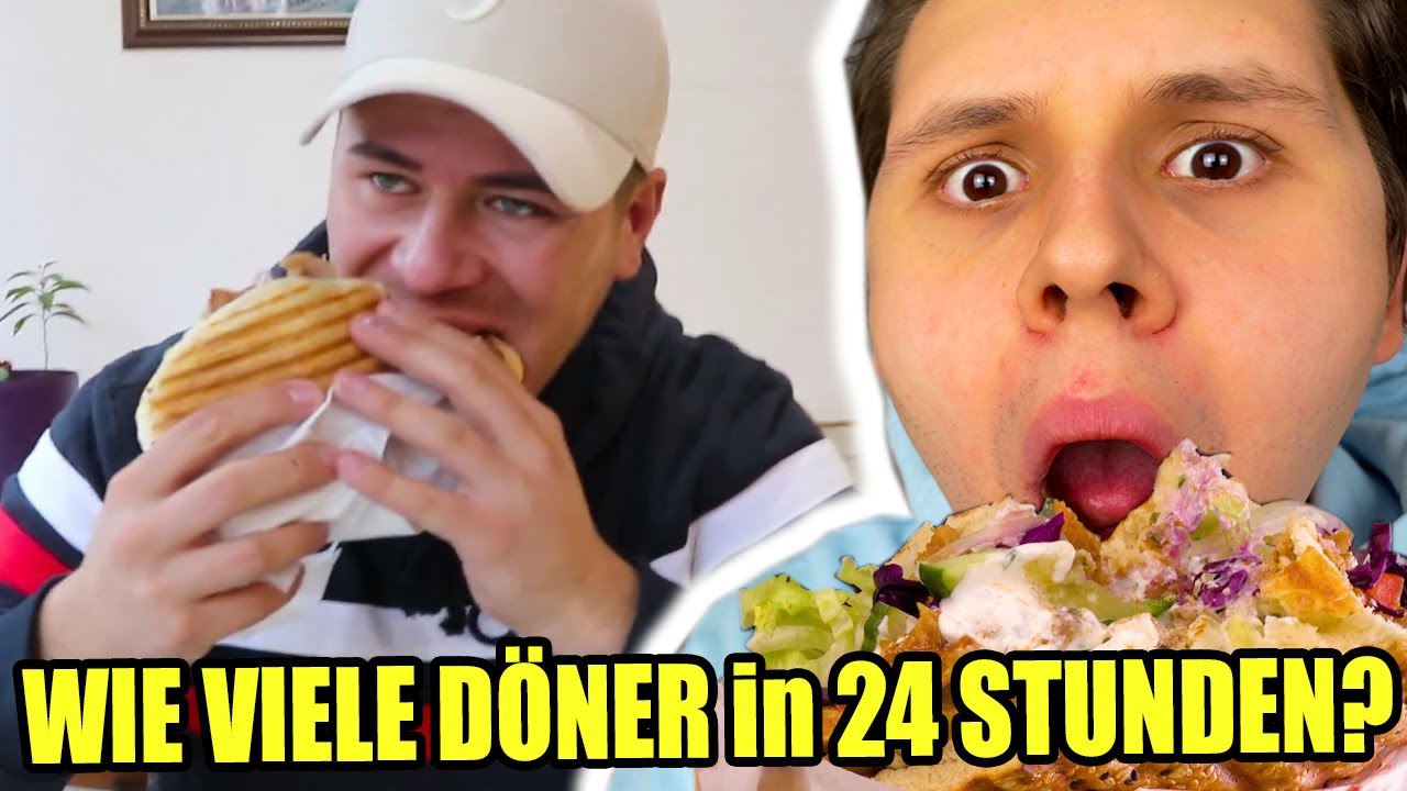 Wie viele DÖNER SCHAFFT LEON in 24 STUNDEN?🥙 - Evanijo Glubscht👀