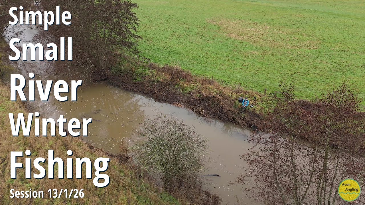 Simple Small River Winter Fishing - Roving With Bread On A New Stretch - 13/1/26 (Video 621)