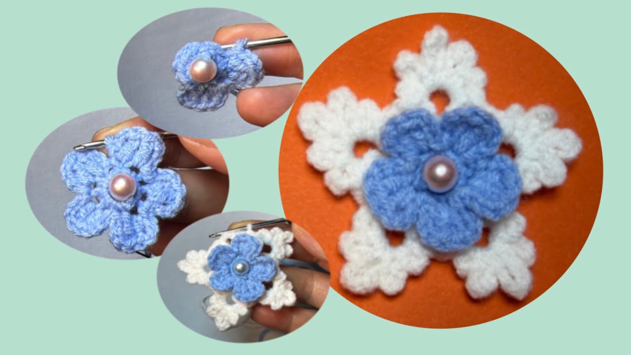 No-Sew Bead Crochet: Step-by-Step Flower Pattern /Author's Design