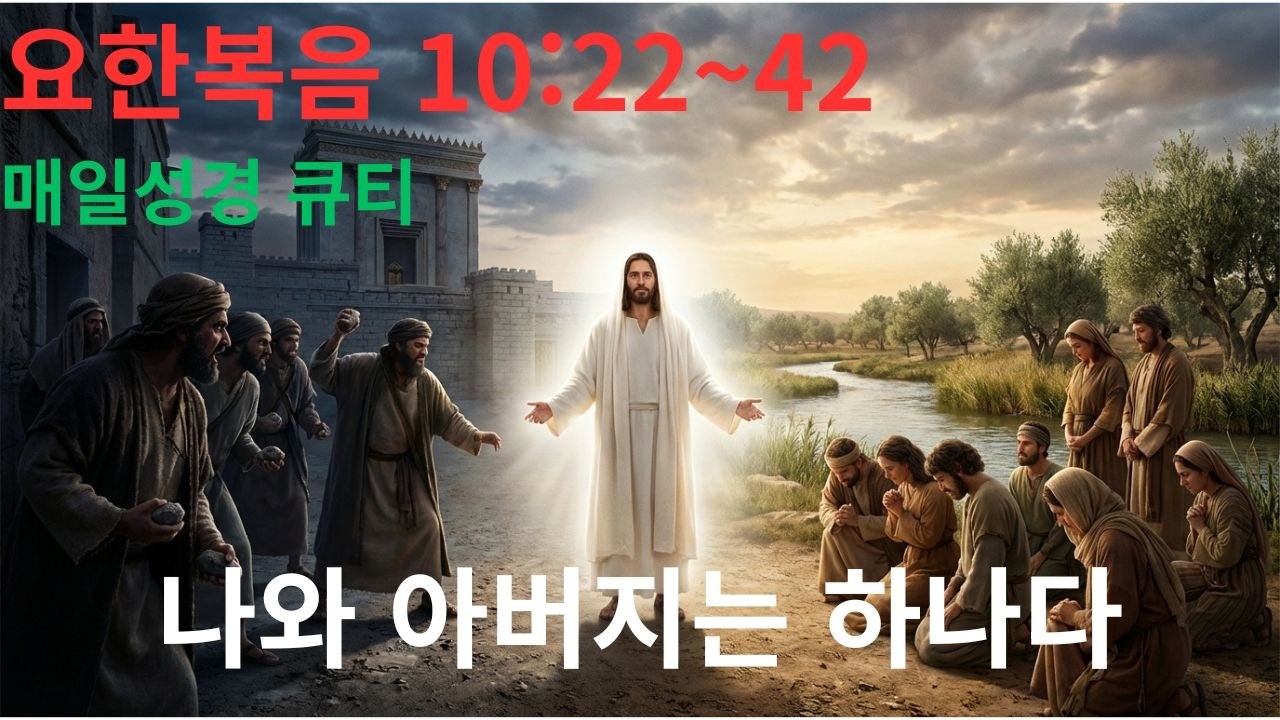 [매일성경 큐티] 3월 5일 (목) 요한복음 10:22~42, 