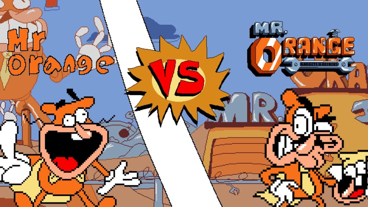 Mr orange (playable) vs Mr orange (chef kiss) sprites animation