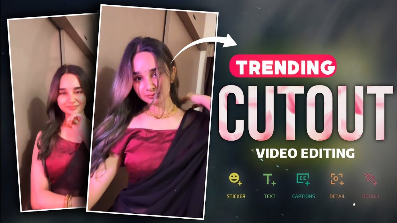 Trending Split Cutout Transition Reels Editing In VN App | VN App Transition Reels Editing
