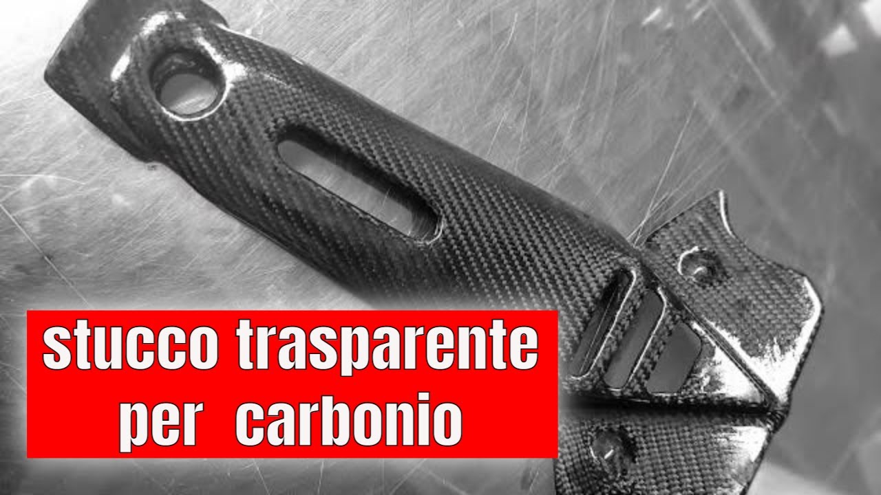 Stucco trasparente o nero per carbonio, riparare crepe, fori, graffi