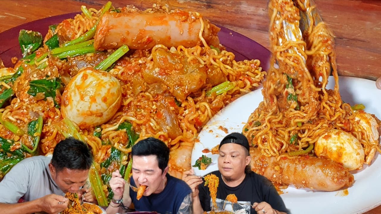 WOI GAK ADA LAWAN NIH !! INDOMIE NYEMEK TERASI TUNJANG SOSIS DENGAN 600 RAWIT !!