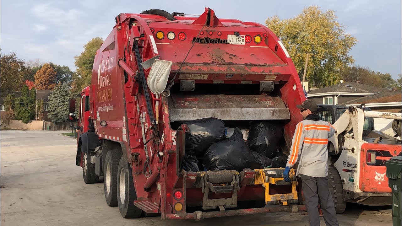 2 Tri State Disposal Garbage Trucks