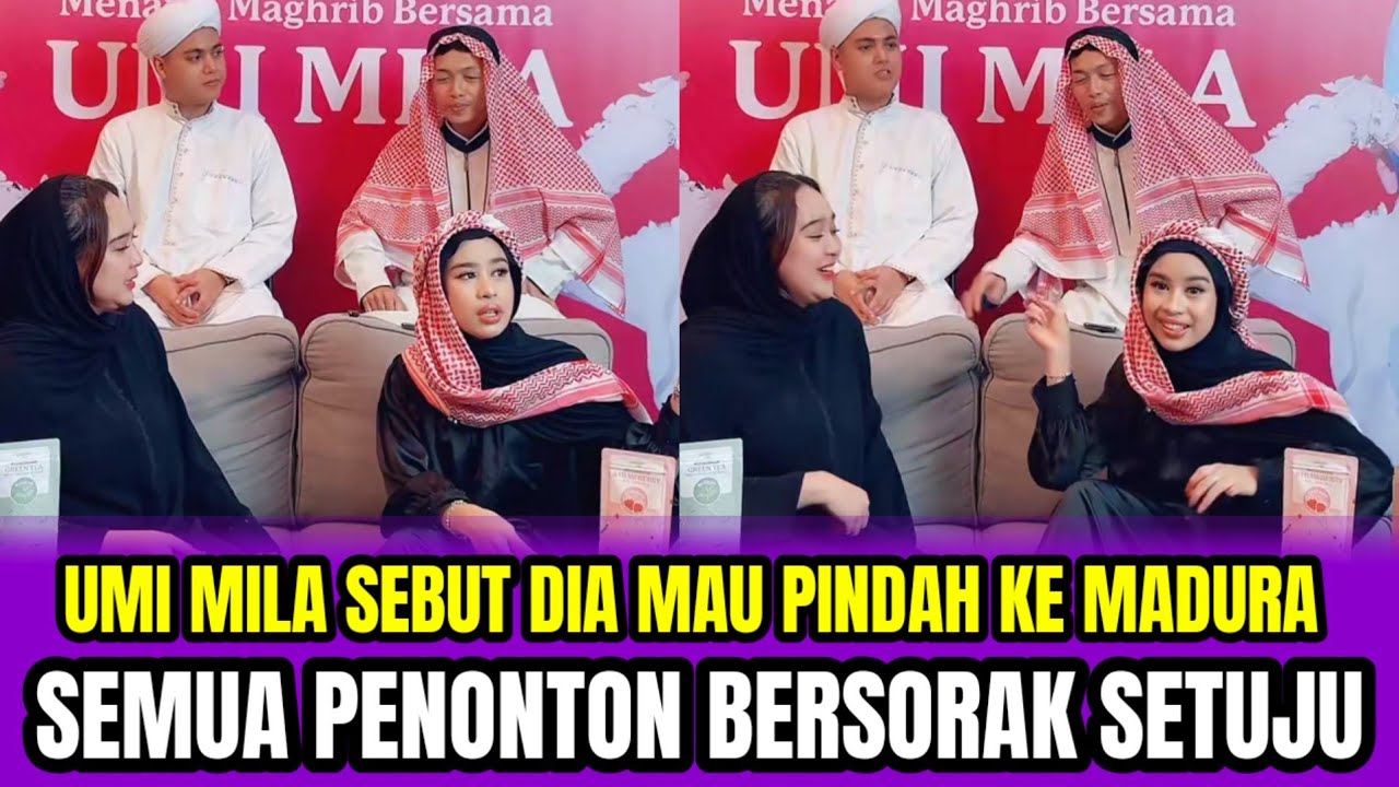UMI MILA SEBUT DIA MAU PINDAH KE MADURA❗SEMUA PENINTON BERSORAK SETUJU‼️