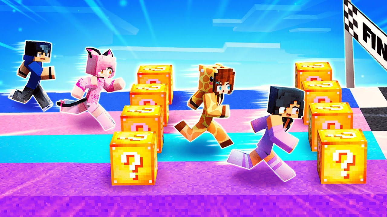 The MOST EPIC MINECRAFT LUCKY BLOCK RACE!