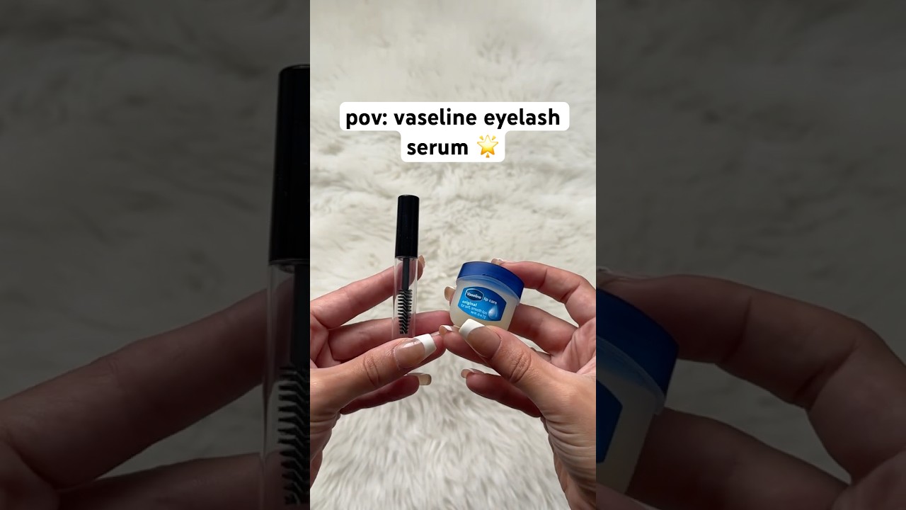 Have You Tried Vaseline As An Eyelash Serum? 👀✨ we need Vaseline eyelash serum #vaseline  #shorts