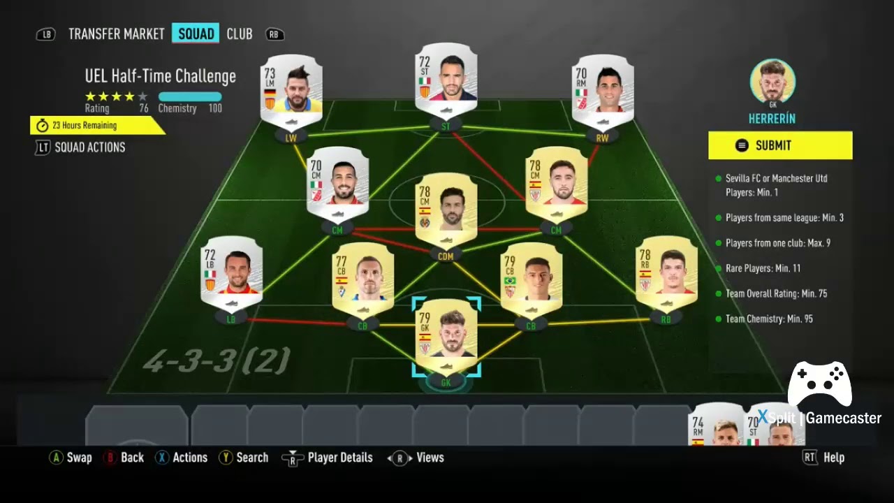 HOW TO COMPLETE THE NEW FIFA 20 UEL HALF TIME CHALLENGE SBC!!! (SEVILLA VS MAN UNITED)