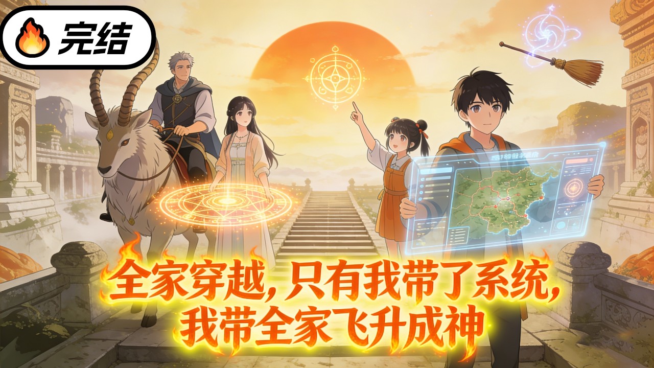 一口氣看完！全家穿越只有我帶了系統，我帶全家飛升成神#動態漫畫 #anime #穿越 #沙雕剧情 #动画推荐 #动态漫画 #movie #重生