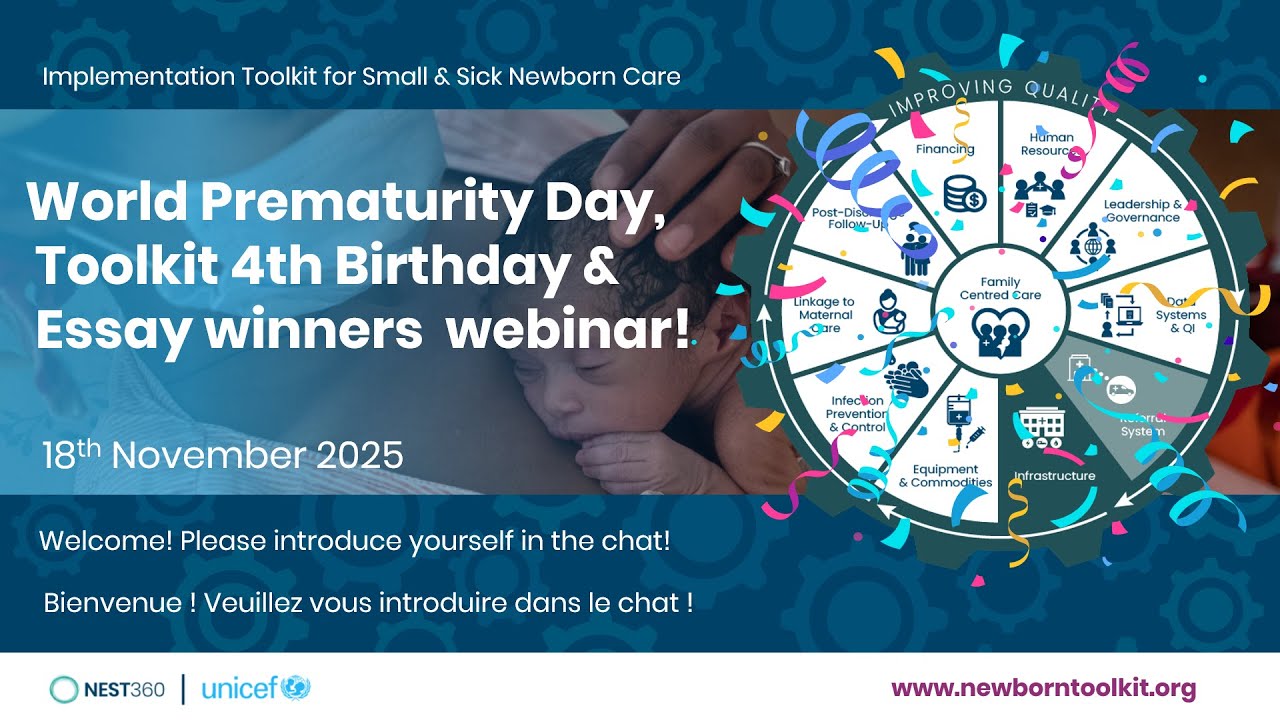 Happy World Prematurity Day : Newborn Toolkit Birthday + Key updates webinar