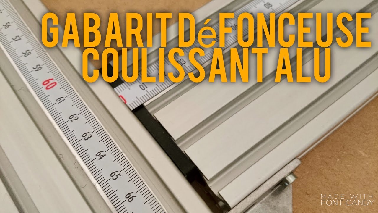 LA BRICOLE - Gabarit défonçage aluminium coulissant réglage simplifié