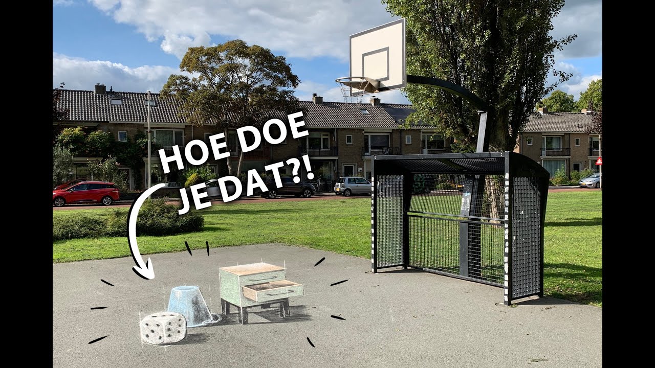 Hoe maak je een 3D straattekening met stoepkrijt? (3/3)