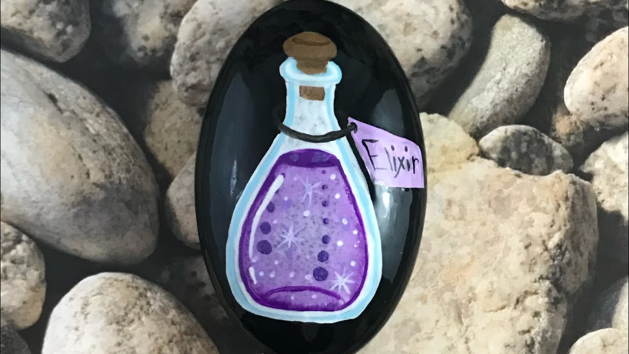 How to paint a purple Elixir Bottle