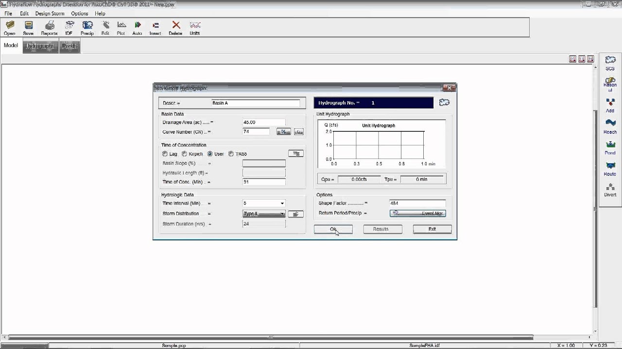 Civil 3D_H&H Гидрографы