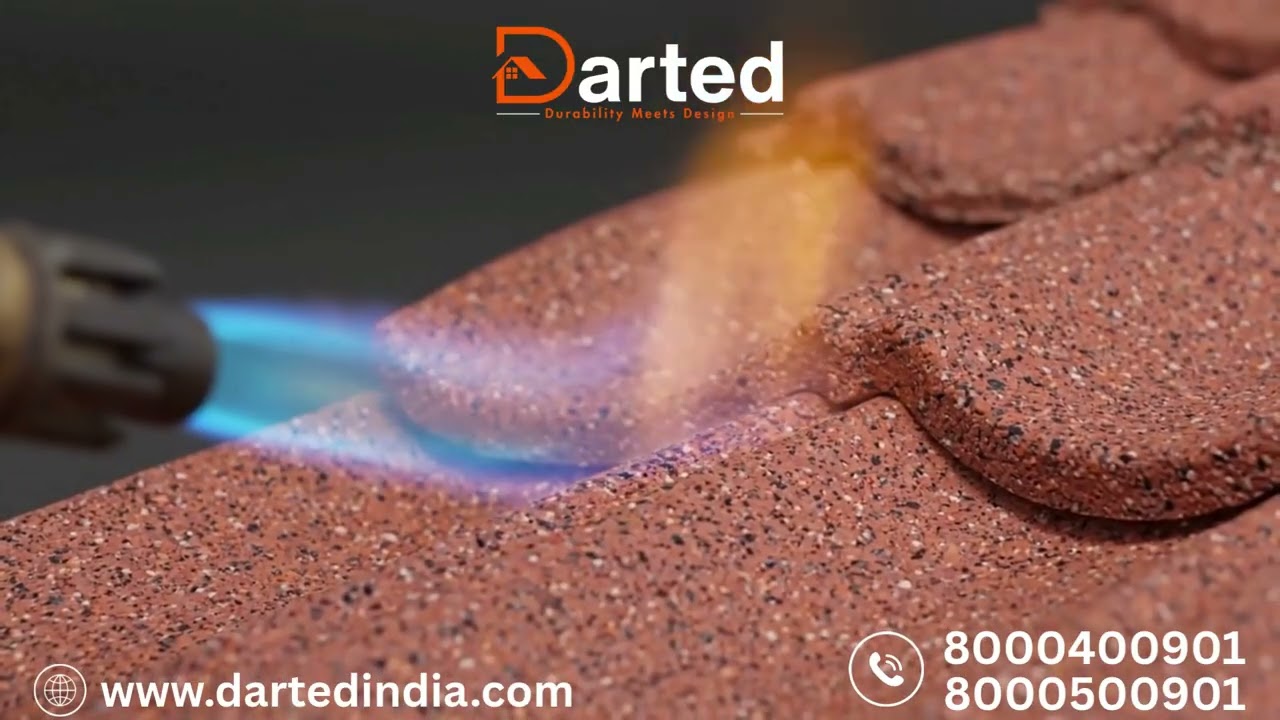 Is Your Roof Fire-Safe? 🔥 Darted Stone-Coated Steel Test