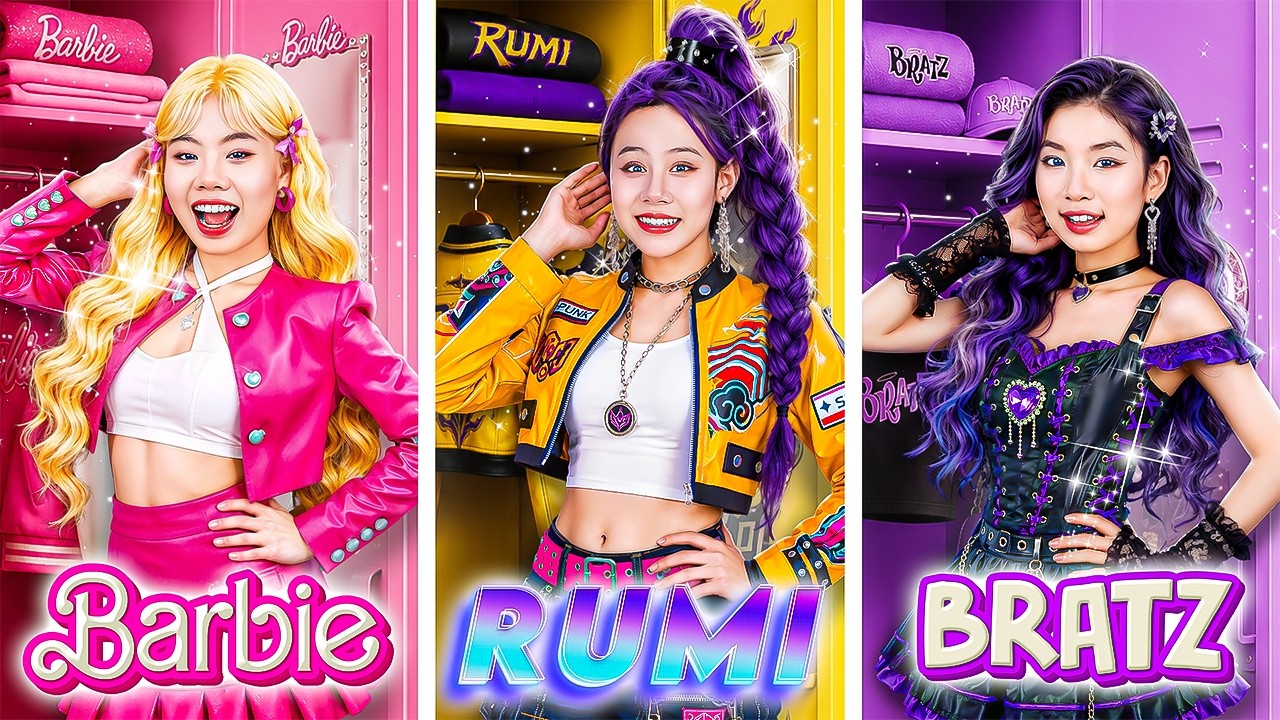 Barbie Vs Bratz Vs Rumi At School! What Will Happen?
