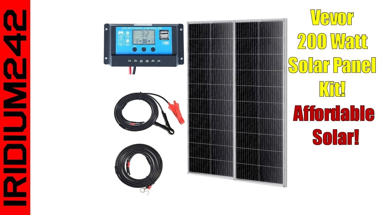 Отличный и доступный комплект солнечных панелей мощностью 200 Вт: солнечные панели и контроллер заряда