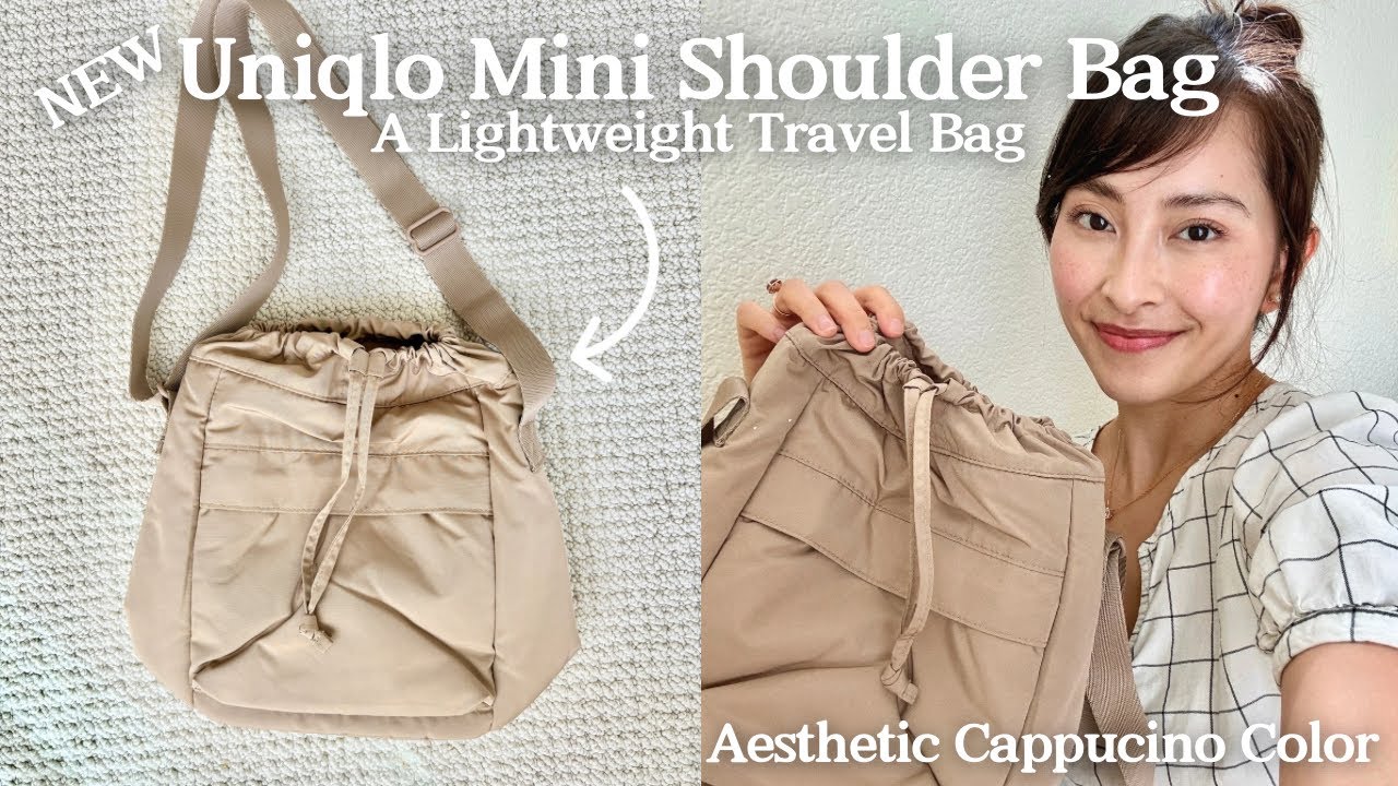 💼{unboxing} New Uniqlo Mini Shoulder Bag | Lightweight Travel Crossbody Bag review