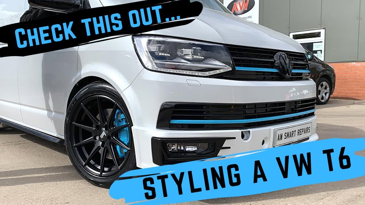 Volkswagen Transporter T6 — стиль и кастомизация — синие тормозные суппорты и накладки — VW MODS