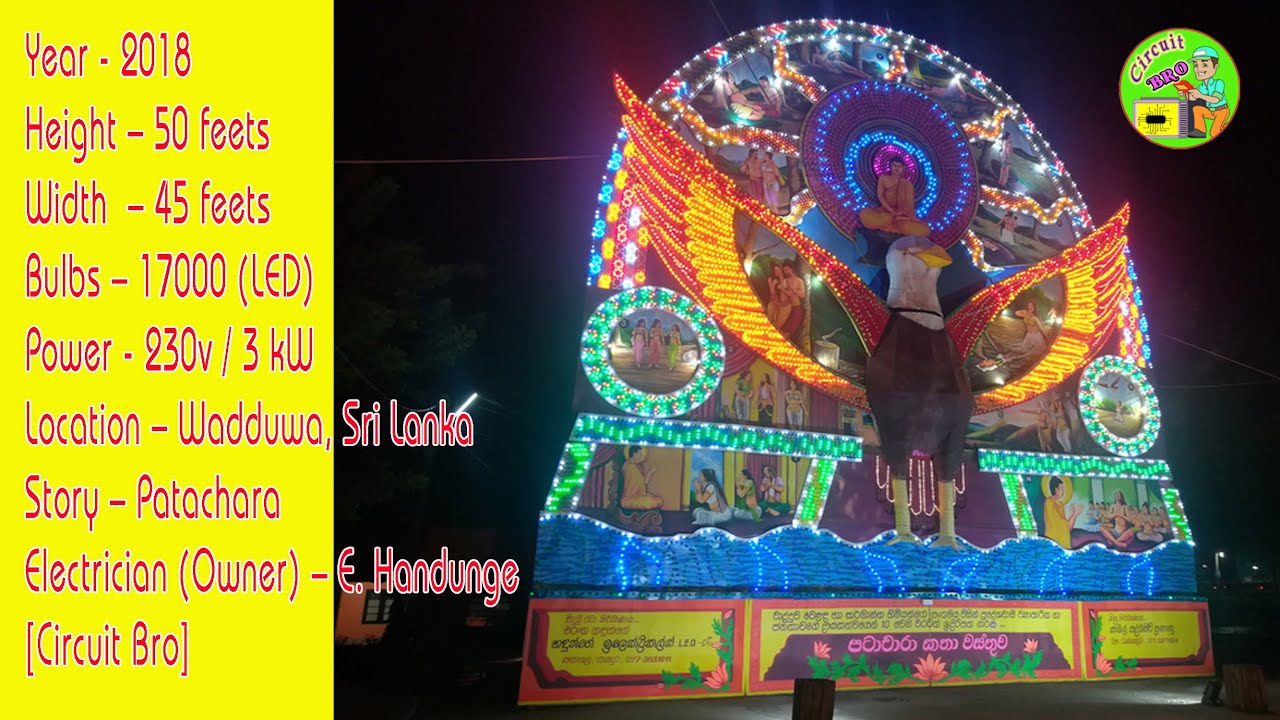 Pandol | Wadduwa 2018 Thorana | Vesak Pandol 2018 | Vesak Thorana | Torana #patachara #eagle #RGB