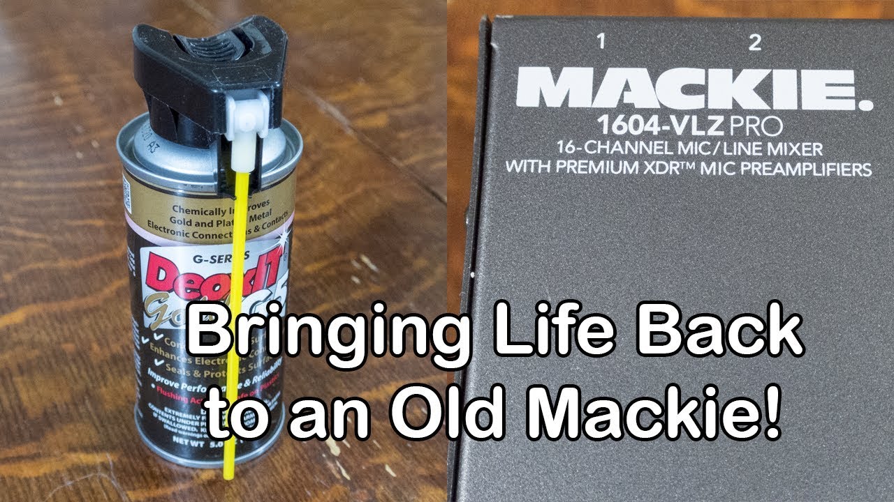 Using DeoxIT to bring back life to an old Mackie 1604-VLZ-Pro