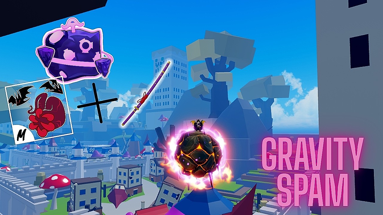 Gravity With DRACO race is Just Insane💔🥀 | Blox Fruits