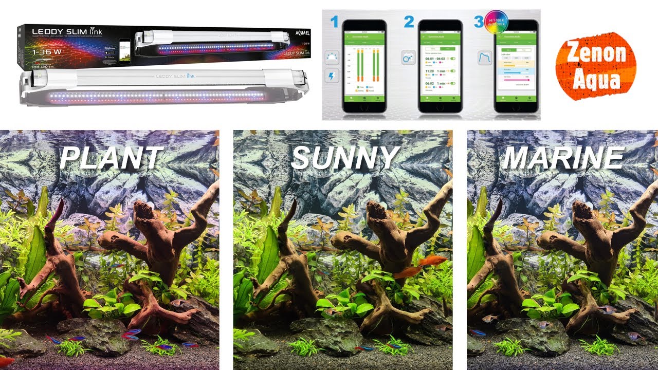 Test & Unboxing Aquael Leddy Slim link 36W Wifi - Lampa LED do akwarium