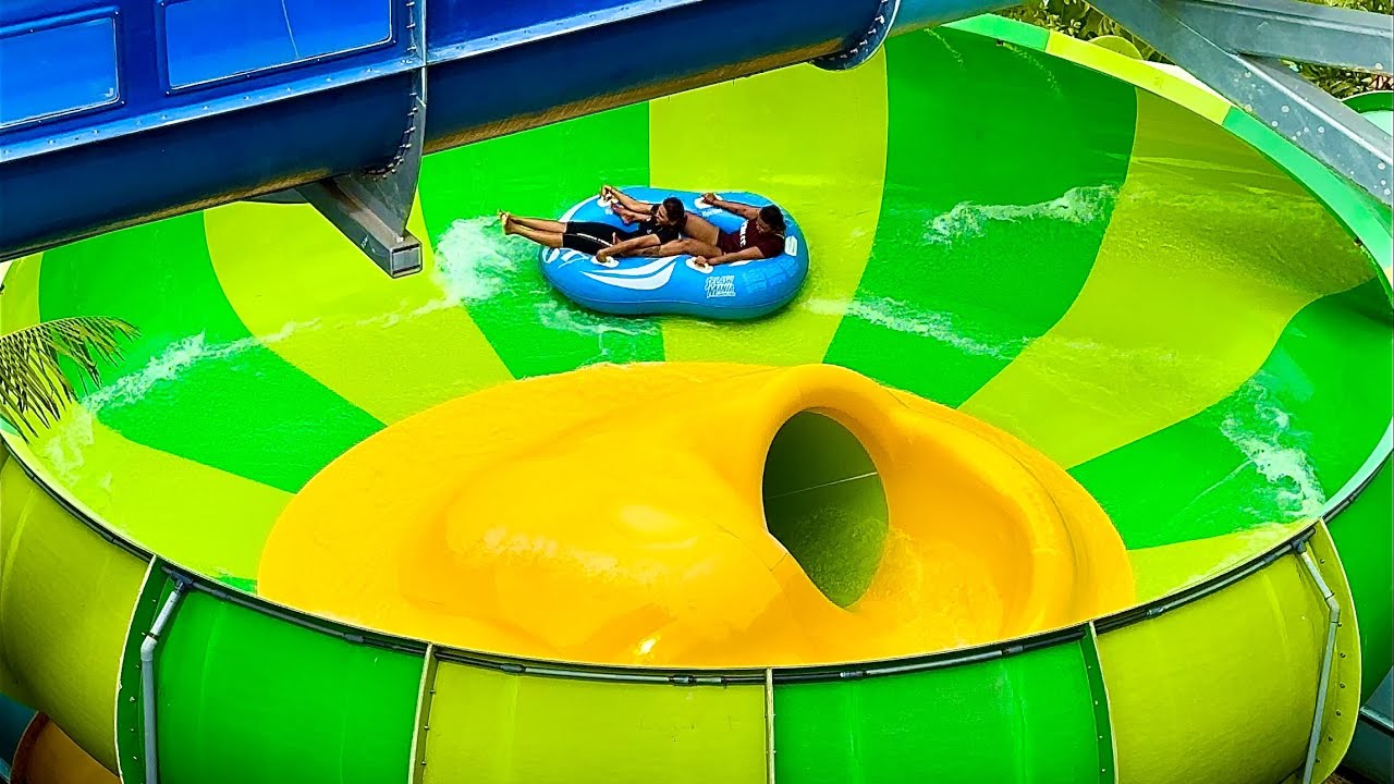 The Curl & Swirl Water Slide at SplashMania Waterpark