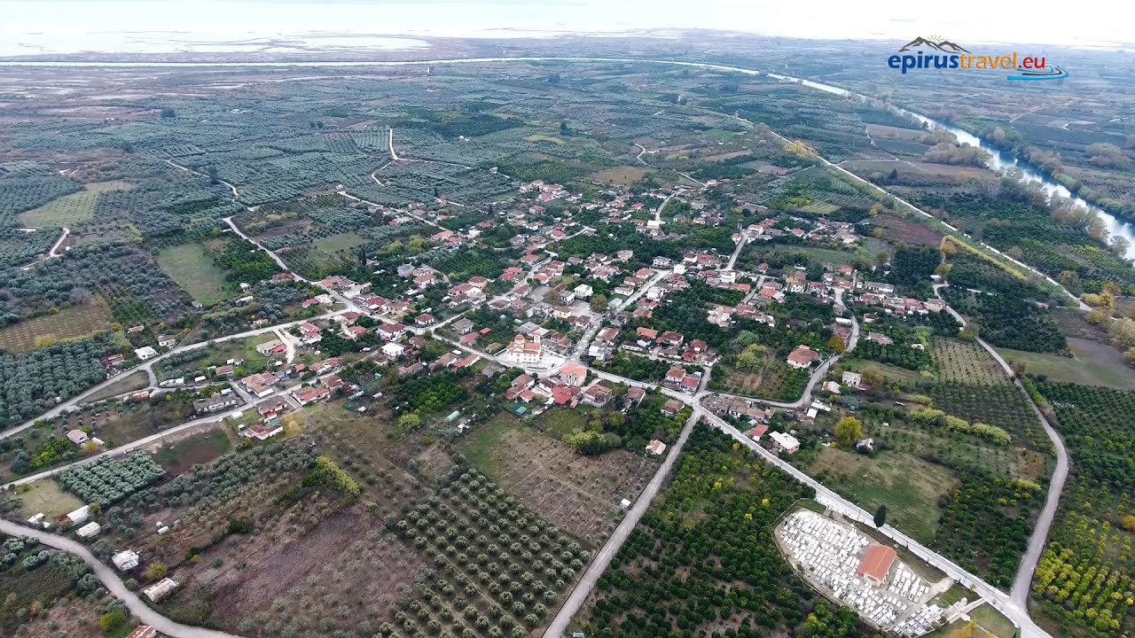 Το Μαρτυρικό χωριό Κομμένο Άρτας απο ψηλά - Martyr village Kommeno Artas drone flight