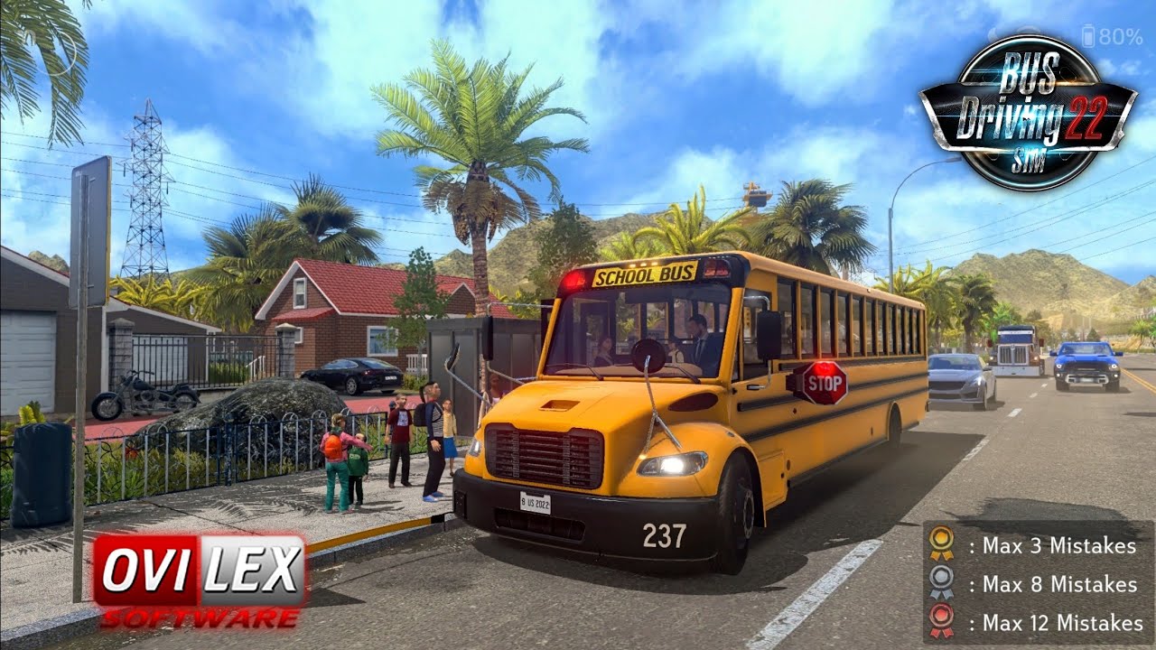 Bus Driving Sim 22 Ovilex - School Bus Add-On!