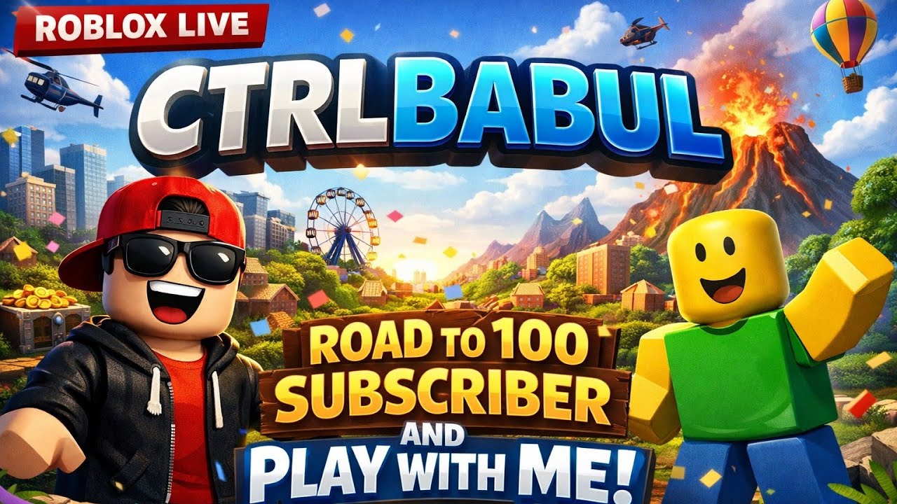 Ctrl Babul is live! ROBLOX LIVE🔥💯🔥