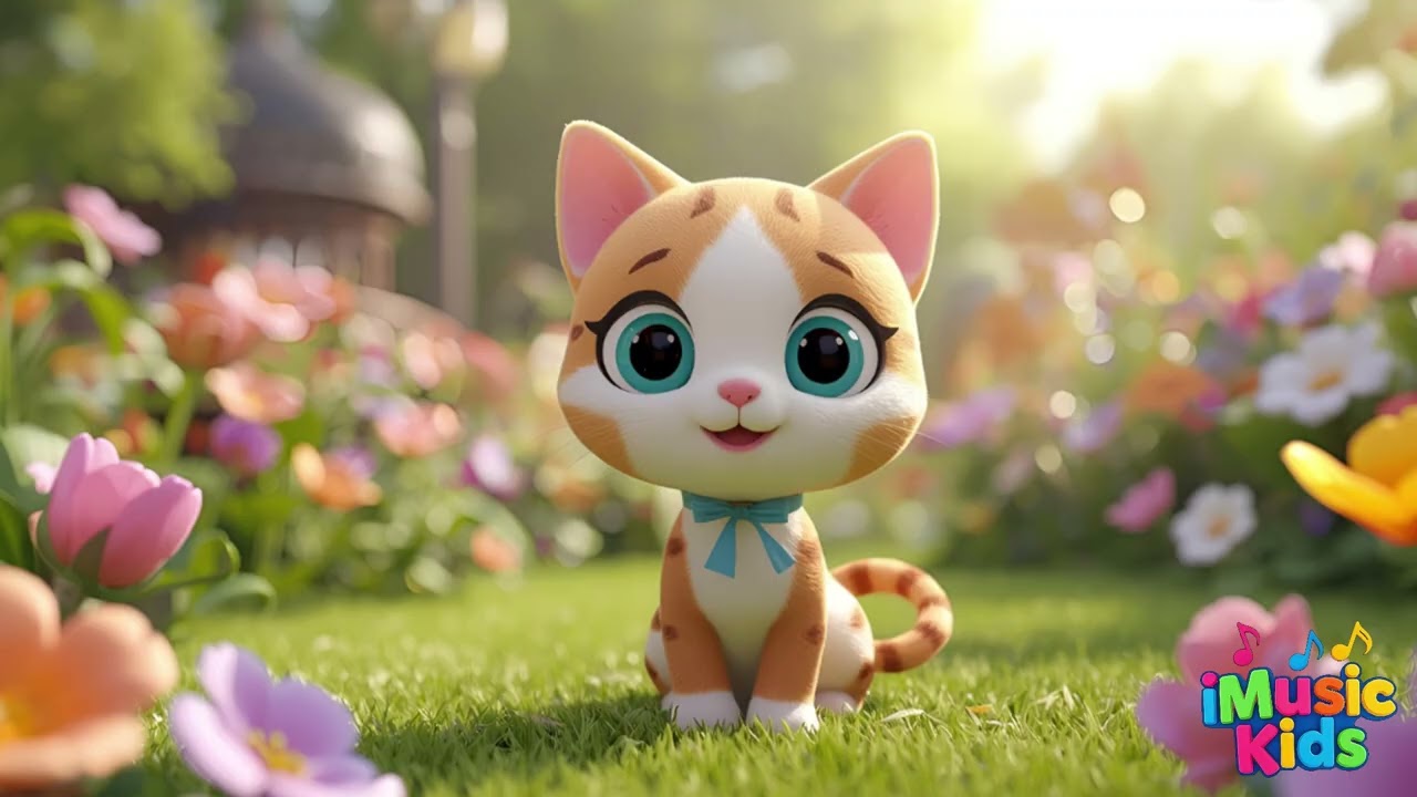 Meow along! 🐱 Nancy the Cat Song for Kids | Fun Animal Nursery Rhyme