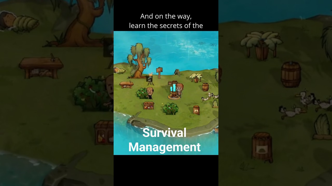 STRANDED on a Sinking Island. Can you survive? #basebuilder #colonysim  #managementgame