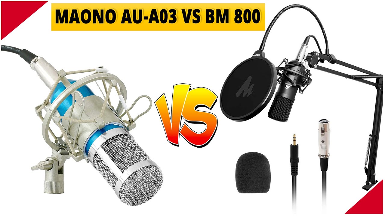 BM 800 Vs Maono AU A03 | Condenser Microphone Comparison