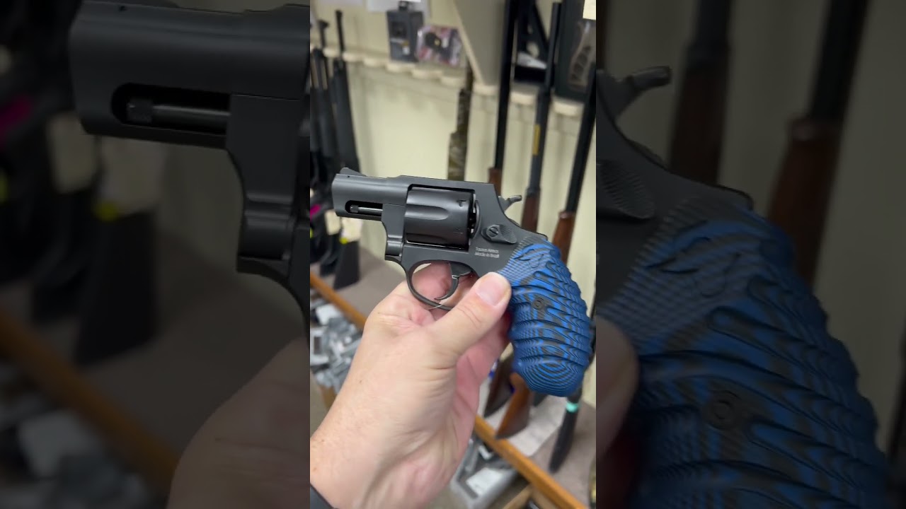 Maybe you need this Taurus 856 .38 Special +P 2&Prime; Barrel 6 Rounds with Blue Cyclone Grips