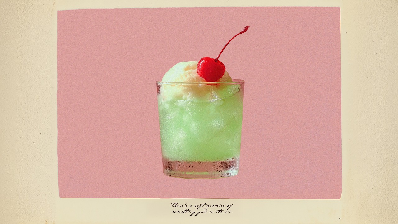 Cream Float.