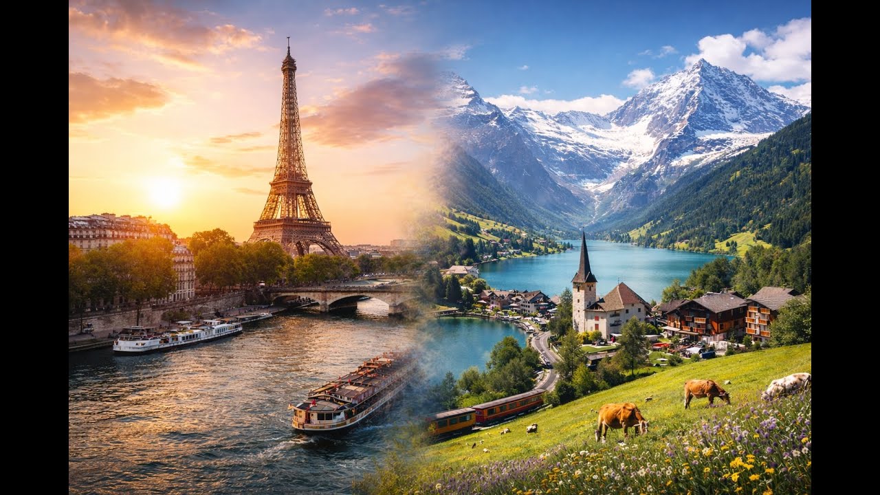 Paris & Switzerland — June 2025 | Travel Film