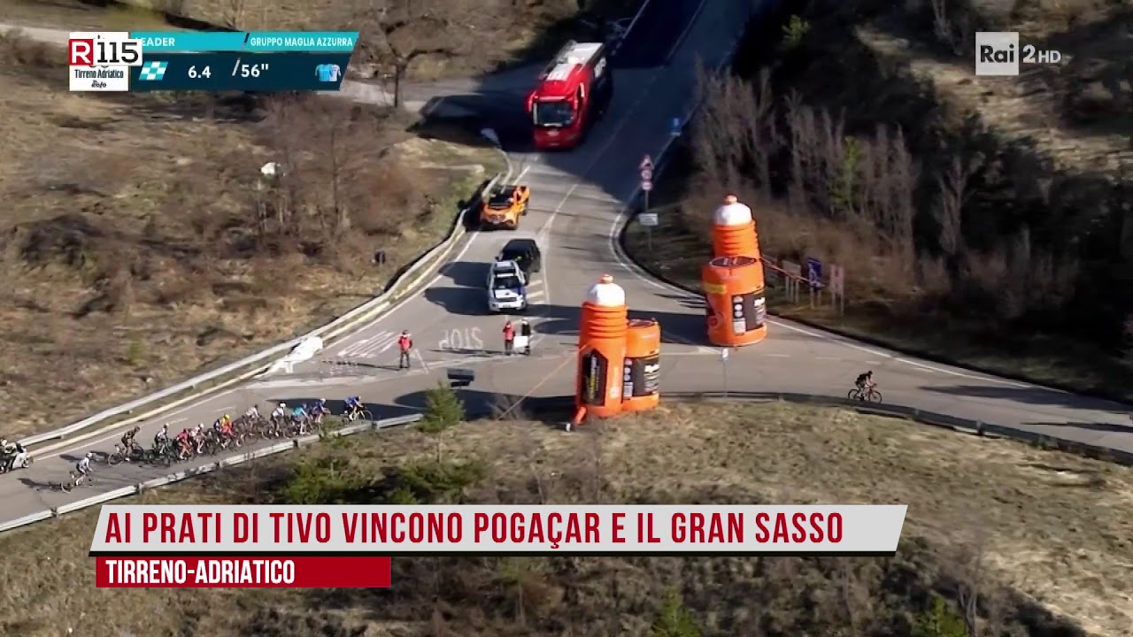 Tirreno-Adriatico: a Prati di Tivo vince il nuovo leader Pogacar