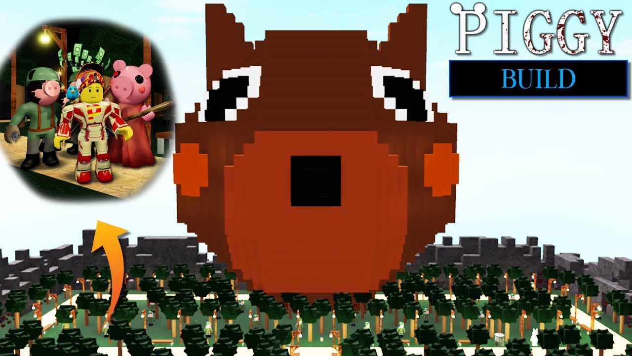 ROBLOX PIGGY BUILD!! I  BUILT A GIANT DOGGY IN THE FOREST!!