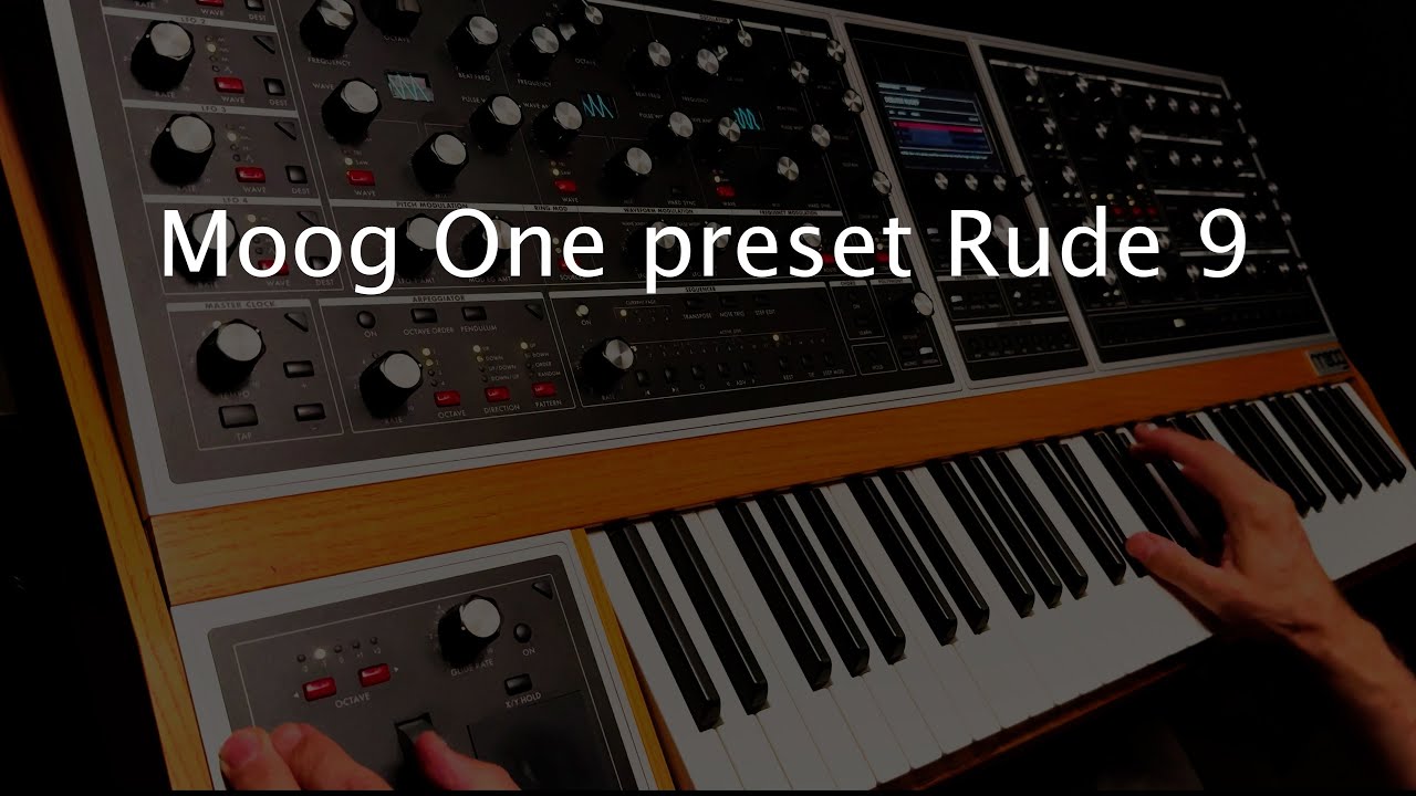 TheRudyRude Moog One presets batch #9 RUDE9   https://www.therudyrude.com/